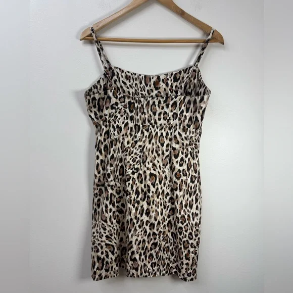 NWT Avec Les Filles Animal Print Mini Summer Dress size 12 - Picture 6 of 11
